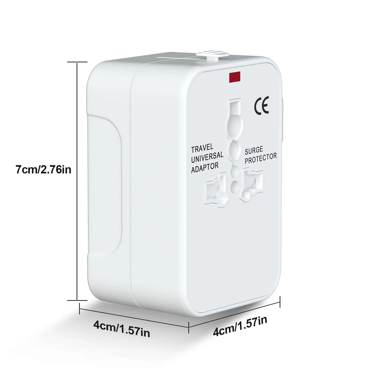 Universal Travel Adapter with Dual USB Port UK to EU Plug Adaptor Wall Charger AC Power Converter World for USA EU UK AUS